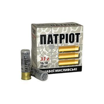 Мисливський патрон Тахо Патріот 16/70, № 1 (4 мм), 31 г, в контейнері Патріот16/70.1 фото