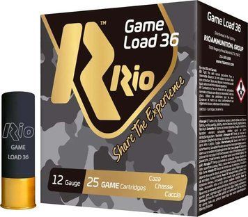 Патрон RIO Game Load-36 NEW 12/70 (Rio100), № 2 (3,75 мм), 36 г, в контейнері 1441.03.76 фото