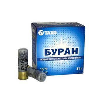 Мисливський патрон Тахо Буран 16/70, № 0 (4,25 мм), 31 г, без контейнера Буран16/70.0 фото