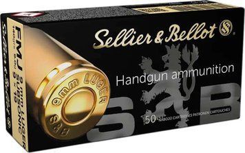Патрон Sellier & Bellot Subsonic кал. 9мм (9х19) пуля FMJ масса 9 г/140 gr V310552 фото